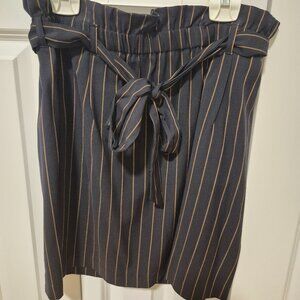Navy blue with copper stripes Dynamite skirt